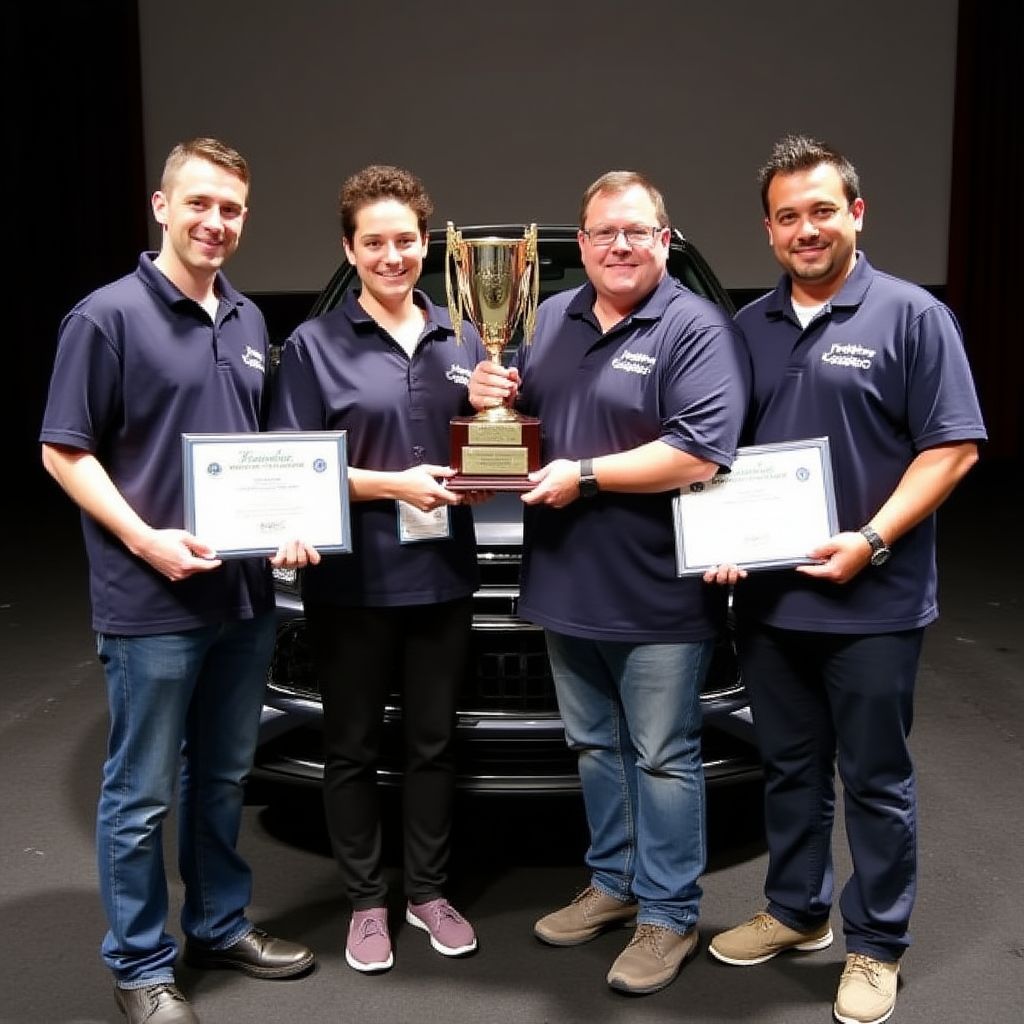 Echipa AutoS primind un premiu pentru excelență în servicii