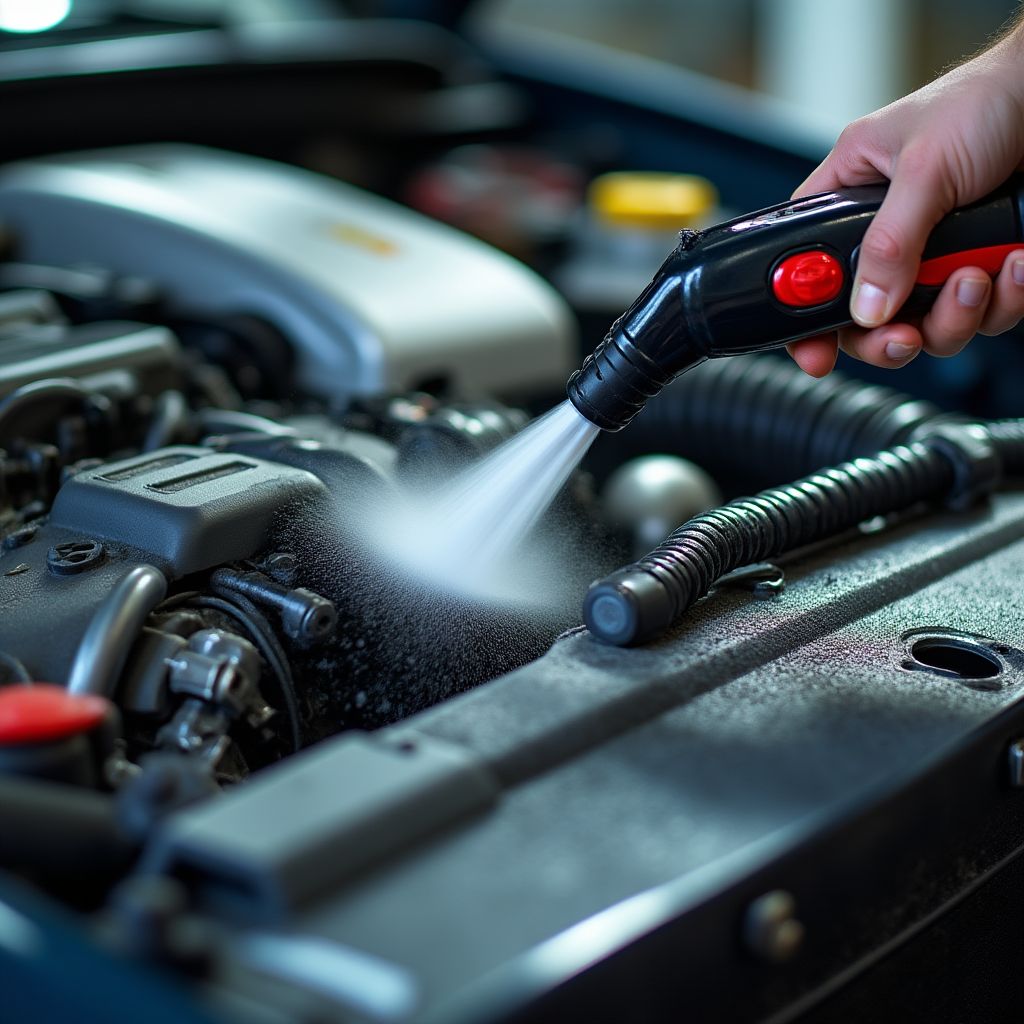 Curățare motor auto